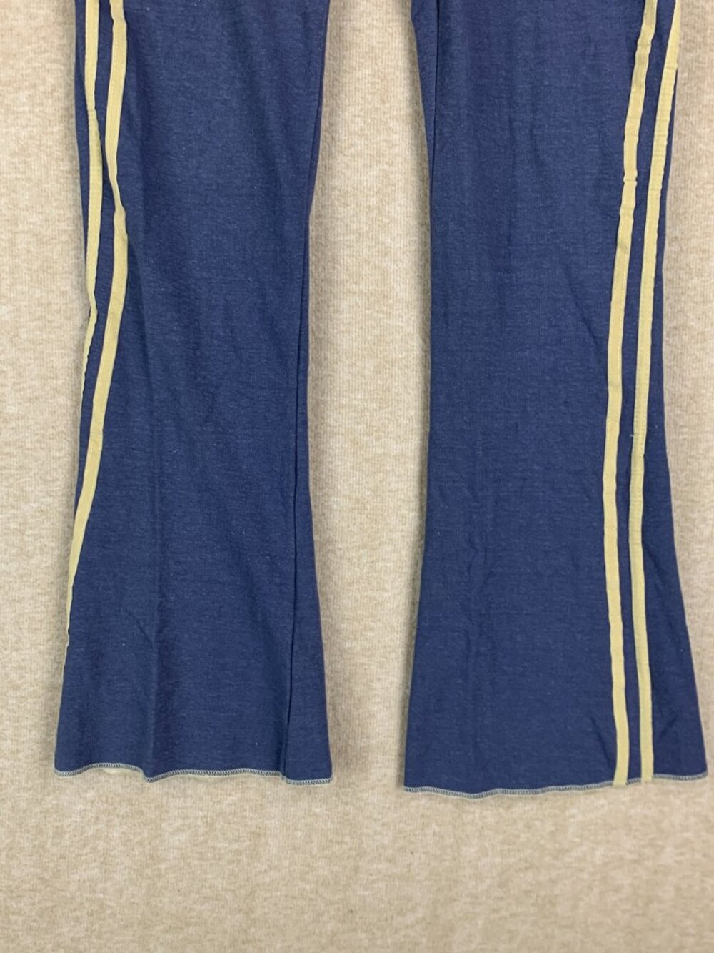 VTG Y2k Mudd Sweatpants L Low Ris Wide Leg Flare Stripe Yoga Mcbling 2000s Track - Picture 3 of 13